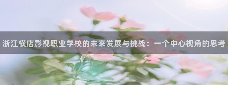 日本熟妇69视频：浙江横店影视职业学校的未来发展与挑战：一个中心视角的思考